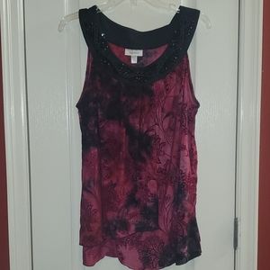 Fancy sleeveless blouse from Dress Barn